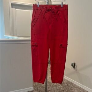 cabi Quantum Cargo Pants - red